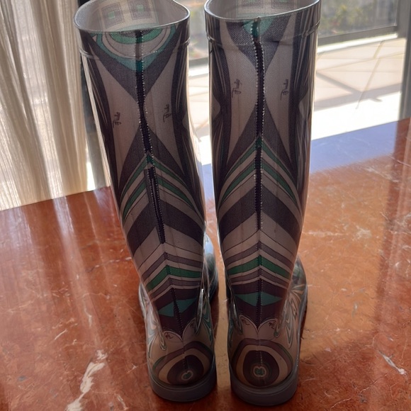Authentic Emilio Pucci receipts, included,in picture, high waterproof rain boots - Picture 12 of 13